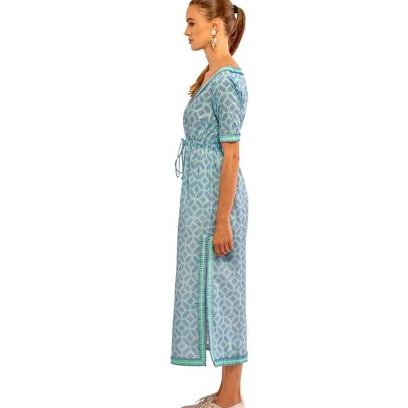 NWOT Gretchen Scott Surf's Up Dress - periwinkle , $225 XL - Picture 3 of 11